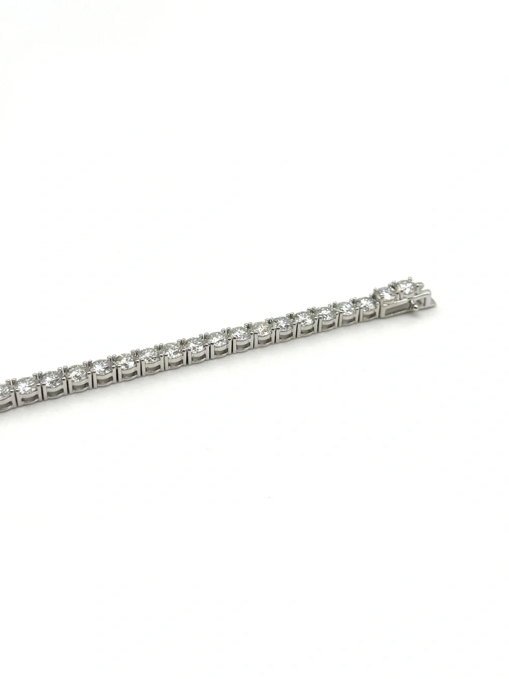 925 Silver, 13.5CTW Moissanite Tennis Bracelet - 7.5